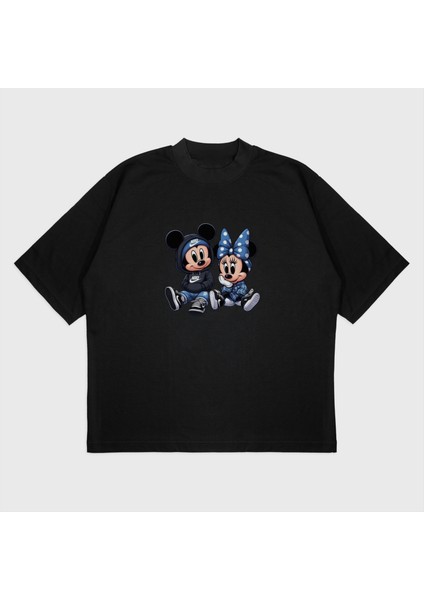 Oversize 'mouse Street Couple' Baskılı T-Shırt fiyatları