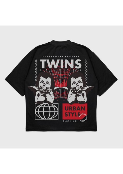 Oversize 'twıns' T-Shırt
