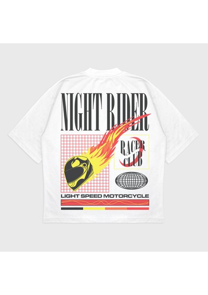 Oversize 'nıght Ride' T-Shırt modelleri