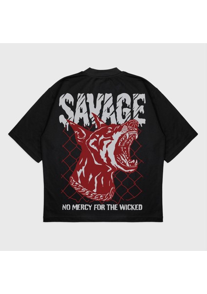 Oversize 'savage' T-Shırt