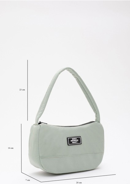 Yeşil U11 Kanvas Kumaş, Tek Bölmeli ,Fermuarlı, Askılı Baget Model El, Kol Ve Omuz Çantası fiyatları