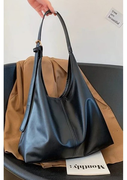 Kadın Siyah Çıt Çıt Kapamalı Astarlı Omuz Çantası fiyatları
