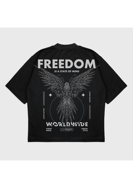 Oversize 'freedom' T-Shırt