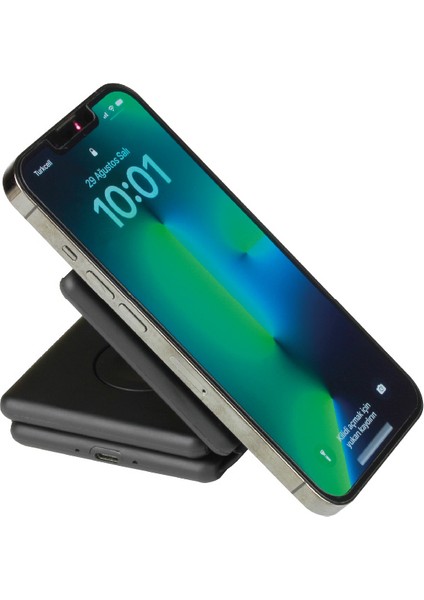 Ethereal Charge: LED Işıklı Kablosuz Şarj Aleti