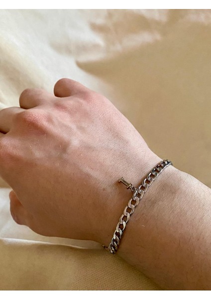 I Harfli 316L Kararmaz Çelik Bileklik