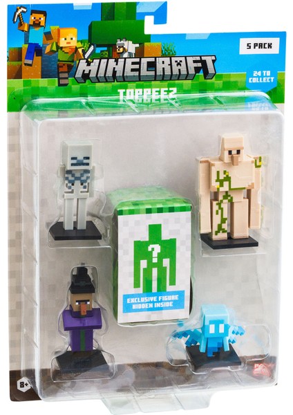 Minecraft 3D Figür Toppeez 5'li Set MC2040 Model 4