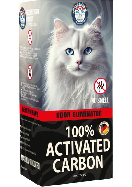 Aktif Karbonlu Organik Kedi Kumu Koku Giderici 200GR Kokusuz Kedi Tuvaleti Doğal Kum Kokusu Önleyici