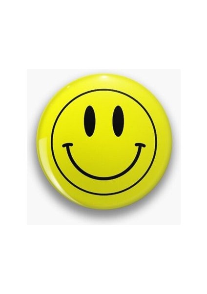 Smiley Gülücük Sarı Rozet