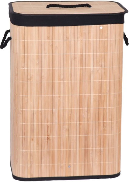 60 Litre Katlanabilir Bambu Siyah Çamaşır Kirli Sepeti 40X30X60CM Elbise, Giysi, Yatak Odası, Banyo, Bebek Odası Çok Amaçlı Düzenleyici Dolap Içi fırsatları