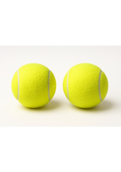 2'li Köpek Tenis Topu – 7.5 cm Orta Boy, Dayanıklı, Diş Dostu, Eğitim ve Oyun Oyuncağı