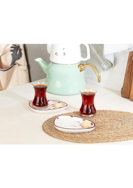 Coco Vıe Rouge Graıne 4'lü Çay Seti