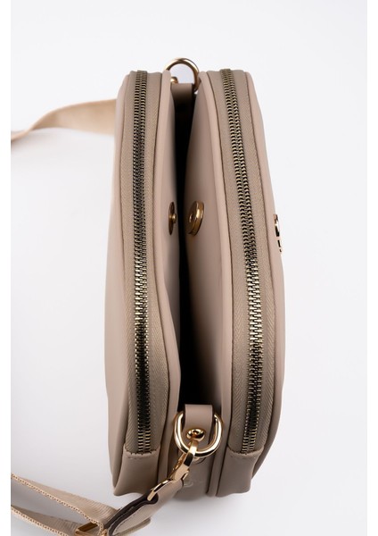 Vizon Kadın 3 Bölmeli Buzy Saten Deri Ayarlanabilir Kolon Askılı Günlük Omuz Çantası fırsatları