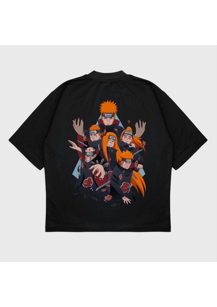 Oversize 'naruto' Baskılı T-Shırt modelleri