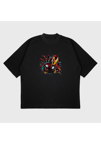 Oversize 'ıron Man' Baskılı T-Shırt fiyatları