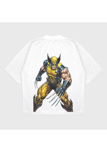Oversize 'wolverine' Baskılı T-Shırt