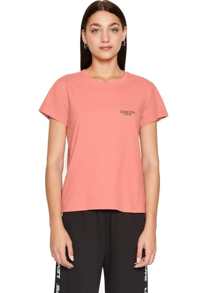 Premium Kadın Ess Logo Tee T-Shirt Gabi