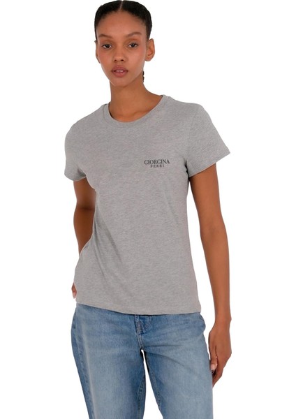 Premium Kadın Ess Logo Tee T-Shirt Gabi