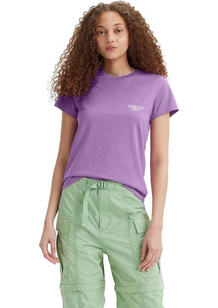 Premium Kadın Ess Logo Tee T-Shirt Gabi