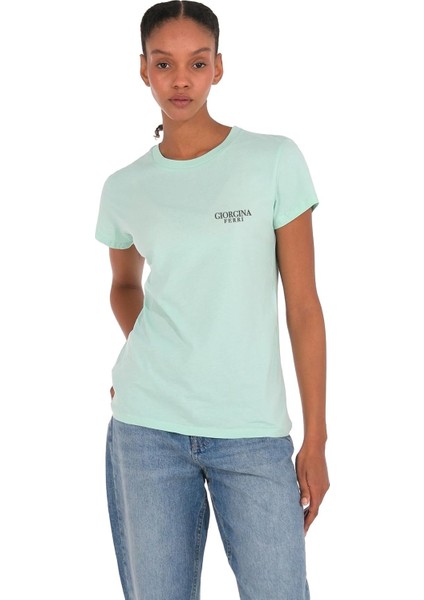 Premium Kadın Ess Logo Tee T-Shirt Gabi