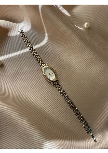 Retro Minimal Hasır Kordon Vintage Kadın Kol Saati