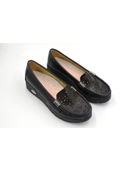 (Oc Shoes) Poli Hafif Taban Günlük Kadın Ayakkabı Siyah