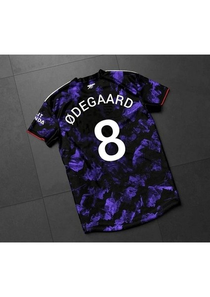 A.r.s.e.n.a.l 2023/24 Yeni Sezon Ødegaard Özel Konsept Forması (Mor)