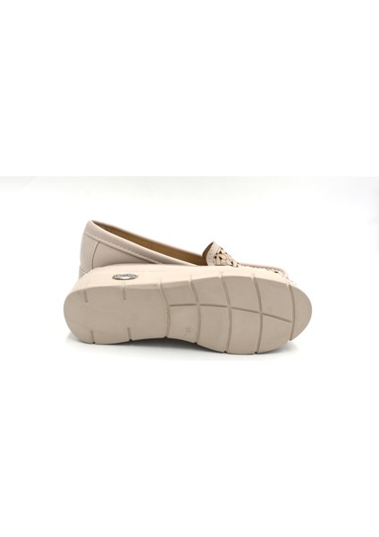 (Oc Shoes) Poli Hafif Taban Günlük Kadın Ayakkabı Bej