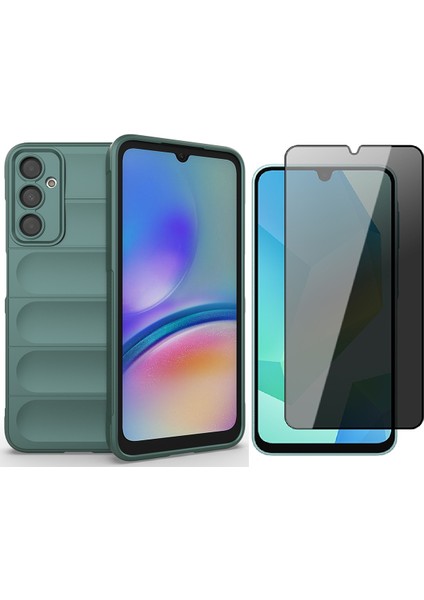 Samsung Galaxy A35 Kılıf Esnek TPU Oyuklu Arka Yüzey Tasarımlı Zore Etnik Silikon Kapak + Hayalet Ekran Koruyucu