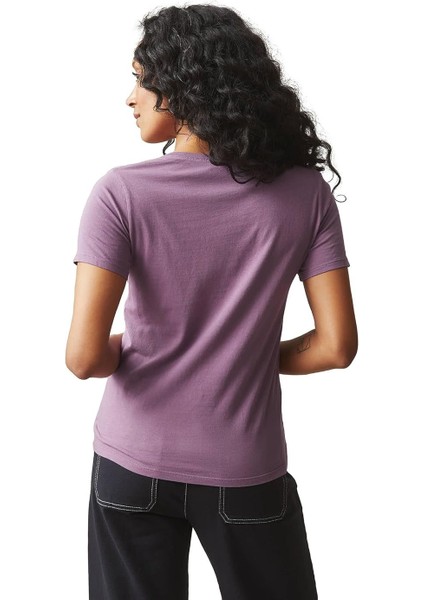 Premium Kadın Ess Logo V Yaka Tee T-Shirt Irina modelleri