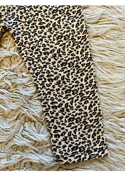 Mikili Tshirt Leopar Tayt 2 Li Takım