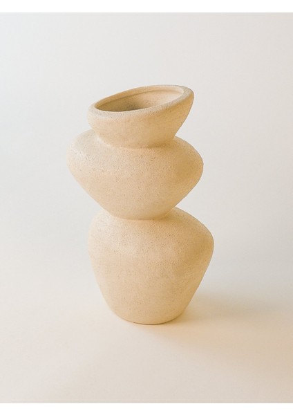 Varnis Dokulu Vazo (23 x 8 cm )