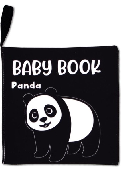 Ingilizce Siyah Beyaz Vahşi Hayvanlar Kumaş Sessiz Kitap E497 - Bez Kitap , Eğitici Oyuncak , Yumuşak ve Hışırtılı