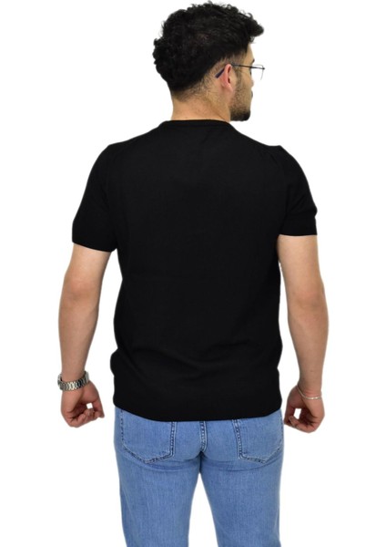 Erkek Triko Sıfır Yaka Tişört P6035 BGL-ST04505