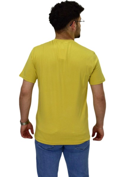 Erkek Sıfıryaka Düz Likra Süprem Tişört 4380 BGL-ST04528