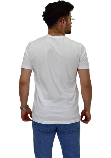 Erkek Sıfıryaka Düz Likra Süprem Tişört 4380 BGL-ST04528