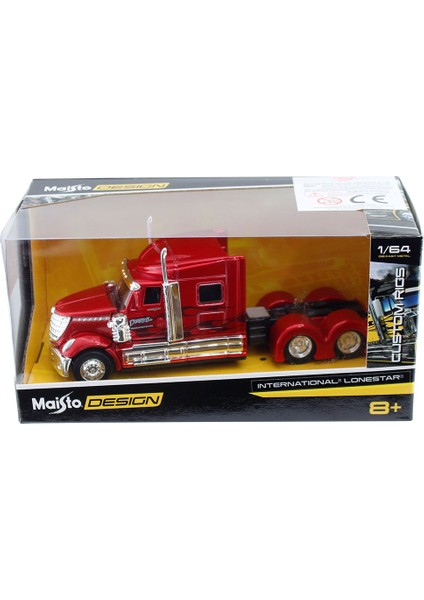 Custom Rigs 1:64 Model Tır Kırmızı 14CM