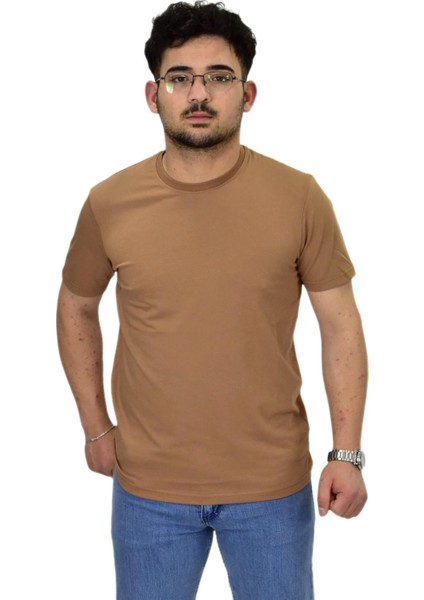 Erkek Sıfıryaka Düz Likra Süprem Tişört 4380 BGL-ST04528