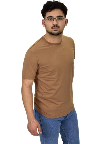 Erkek Sıfıryaka Düz Likra Süprem Tişört 4380 BGL-ST04528