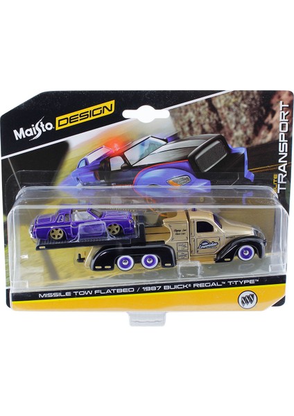 1987 Buick Regal T-Type ve Taşıyıcı Tır 1:64 Arabalar