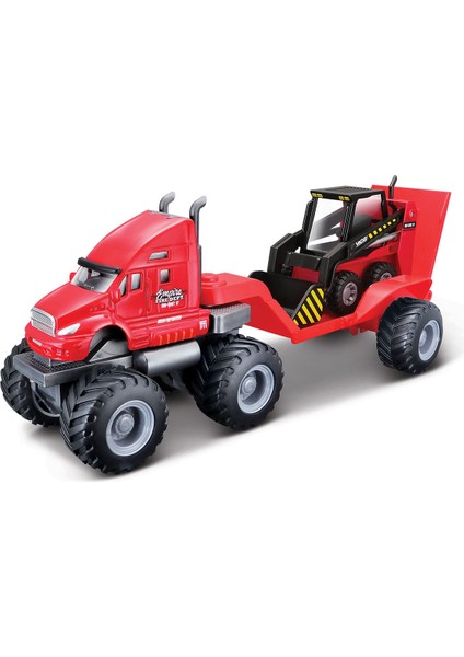 Maisto Builder Zone Taşıyıcı Tır Seti - Kırmızı Tır