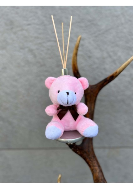 Oda Kokusu Gül Aromalı Pembe Peluş Ayıcık Içerisinde, 15 ml Kalıcı Koku Oda Kokusu