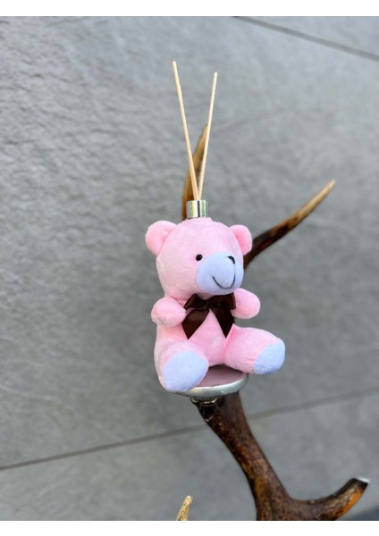 Oda Kokusu Gül Aromalı Pembe Peluş Ayıcık Içerisinde, 15 ml Kalıcı Koku Oda Kokusu
