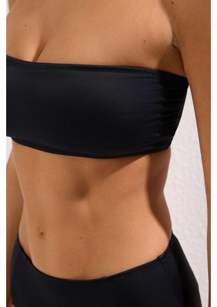 Moda Leopar Atma Kap Straplez Yüksek Bel Hipster Yeşil Straplez Yüksek Bel Hipster Bikini Takımı indirimleri