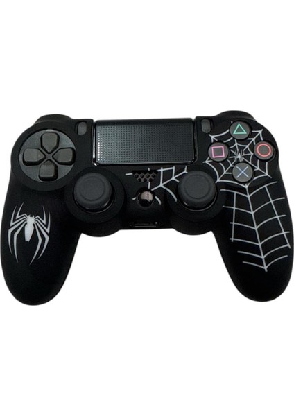 Ps4 Dualshock Joystick Koruyucu Örümcek Desenli Silikon Kılıf