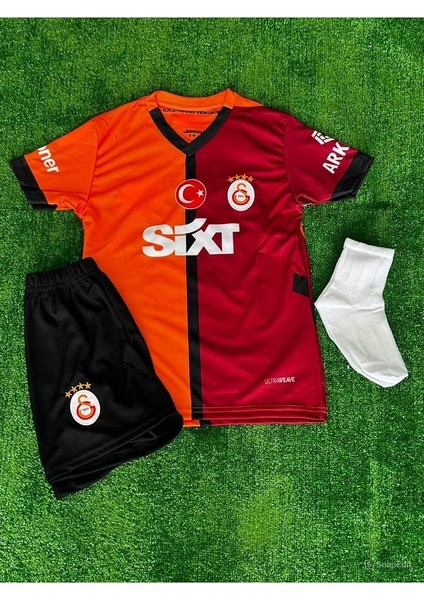 G.â.l.at.â.s.a.r.â.y 2024/25 V.î.c.t.o.r.-O.s.î.m.h.ê.n Parçalı Çocuk Forması 5'li Set Maske