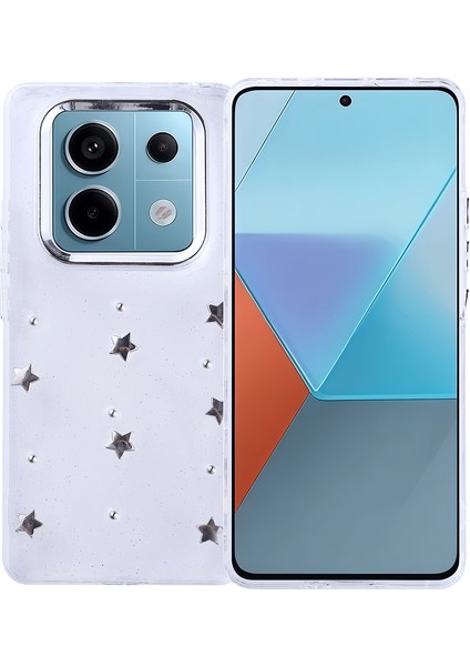 Xiaomi Redmi Note 14 Pro 4g Kılıf Kutup Simli Desenli Yıldız Kapak