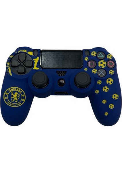 Ps4 Dualshock Joystick Koruyucu Chelsea Desenli Silikon Kılıf