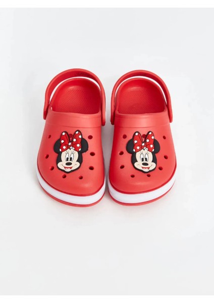 Ortopedik Tabanlı Işıklı Mickey Kız Çocuk Jibbitz Hediyeli Plaj Sandaleti Terliği