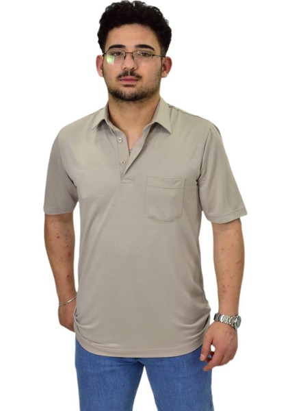 Erkek Gömlek Yaka Tişört T6064 BGL-ST04541