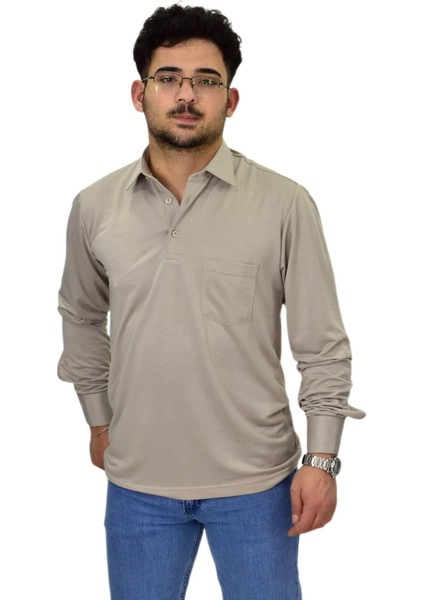 Erkek Gömlek Yaka Uzunkol Tişört T6063 BGL-ST04542 fiyatları